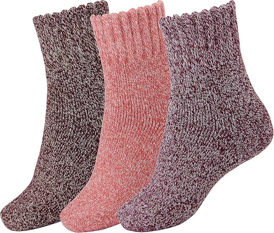 BomKinta Boot Socks for Women Winter Solid Thick Warm Socks Cozy Crew Socks Christmas Gift