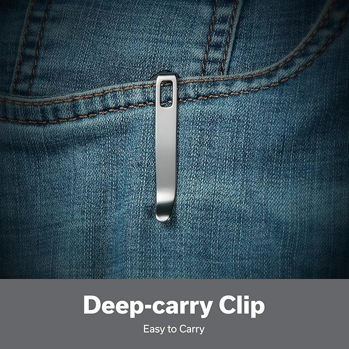 SENCUT Skelfin Pocket Knife for EDC, Folding Knife with 3.3'' Blade & G10 Handle, for Camping Hiking S25007-2 (Black)