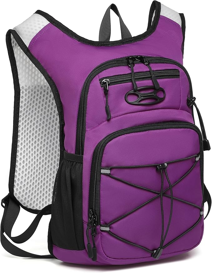 Wotony Lightweight Hydration Backpack with 2LOR 3LWater Bladder for Cycling Hiking Rave - Water Daypack for Men Women