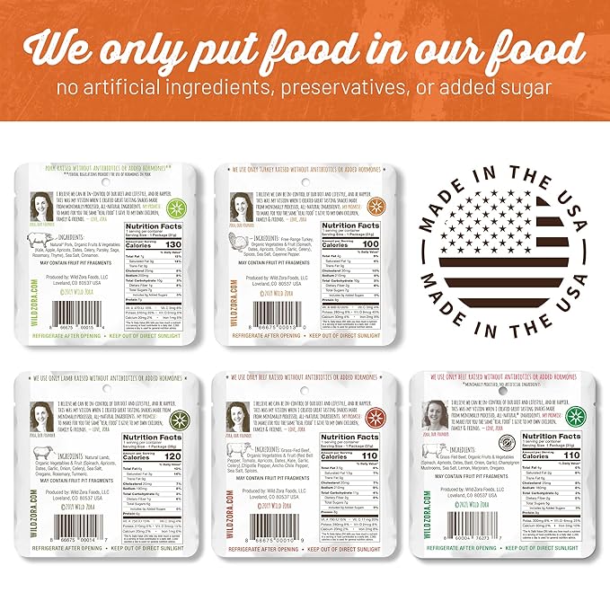 Wild Zora Meat & Veggie Bars, BBQ Beef, 10-Pack, 100% Grass Fed Beef, Healthy Jerky Paleo Snacks with Veggies, Gluten Free, Soy Free, High Protein, No Added Sweetener, Beef Jerky Snack Packs