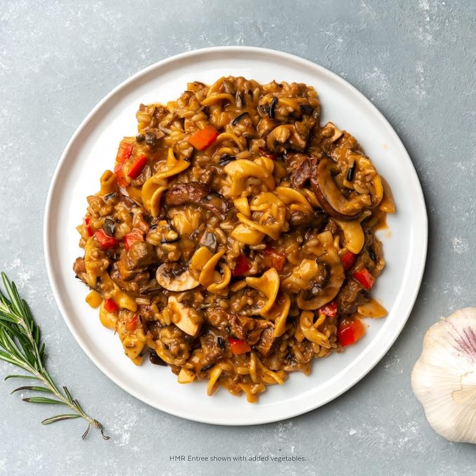 HMR Stroganoff Risotto Entree Combo Pack, 12 Servings, Creates 6 Hearty Meals