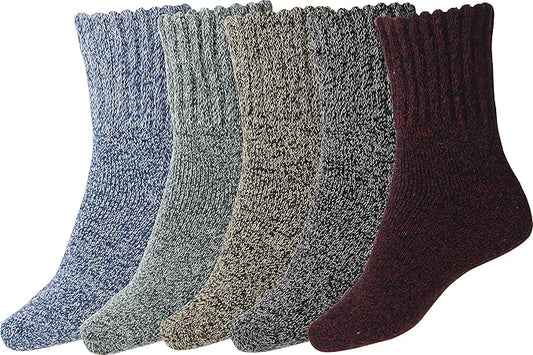 BomKinta Boot Socks for Women Winter Solid Thick Warm Socks Cozy Crew Socks Christmas Gift