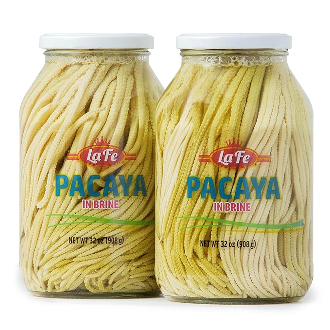 La Fe Guatemalan Pacaya Palm in Brine - Gluten-Free Tepejilote, High in Fibre, Flor de Pacaya, Rich in Potassium & Calcium, Latin American Food | Ready to Eat 32oz ??2 Pack