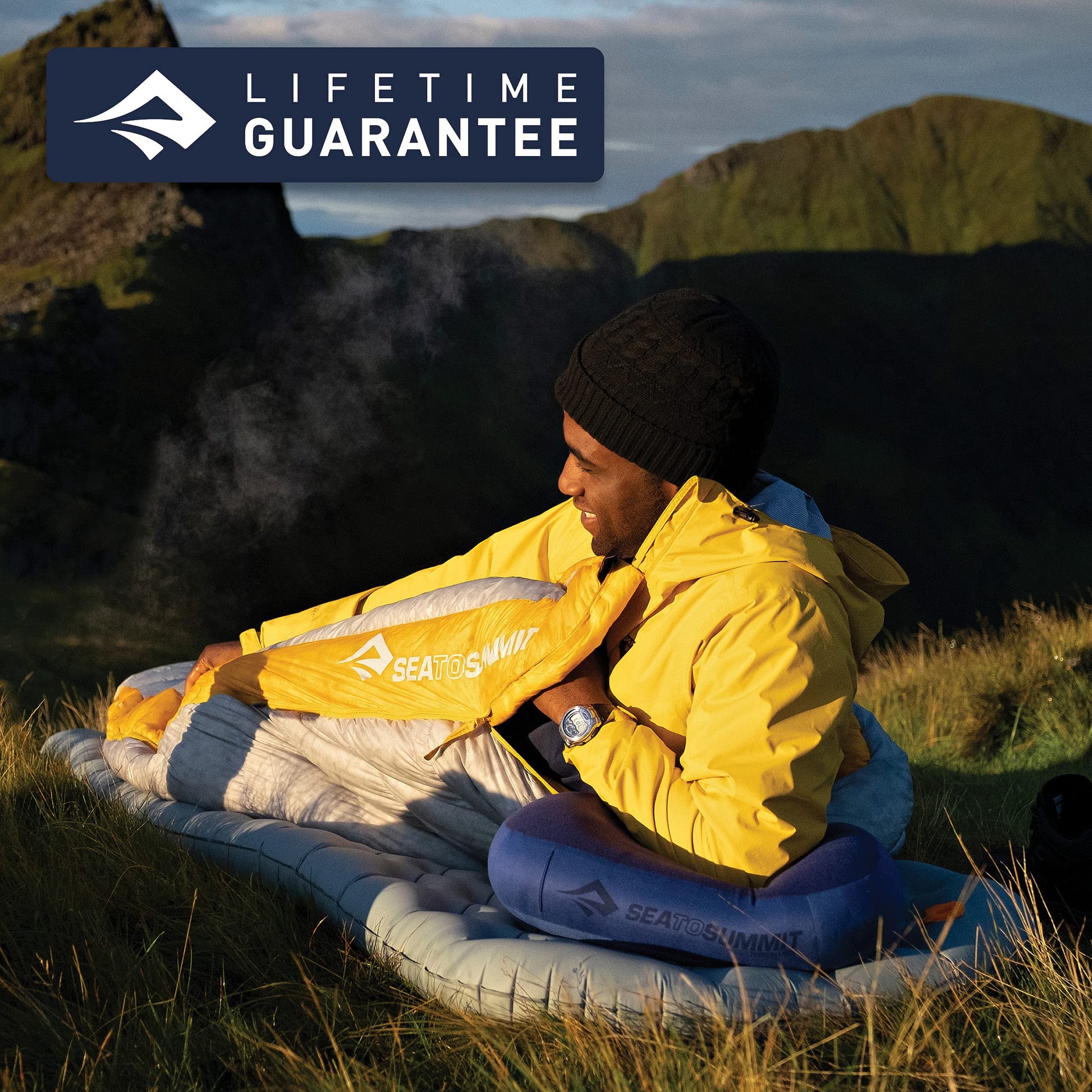 Sea to Summit Aeros Premium Inflatable Pillow, Regular, Lime