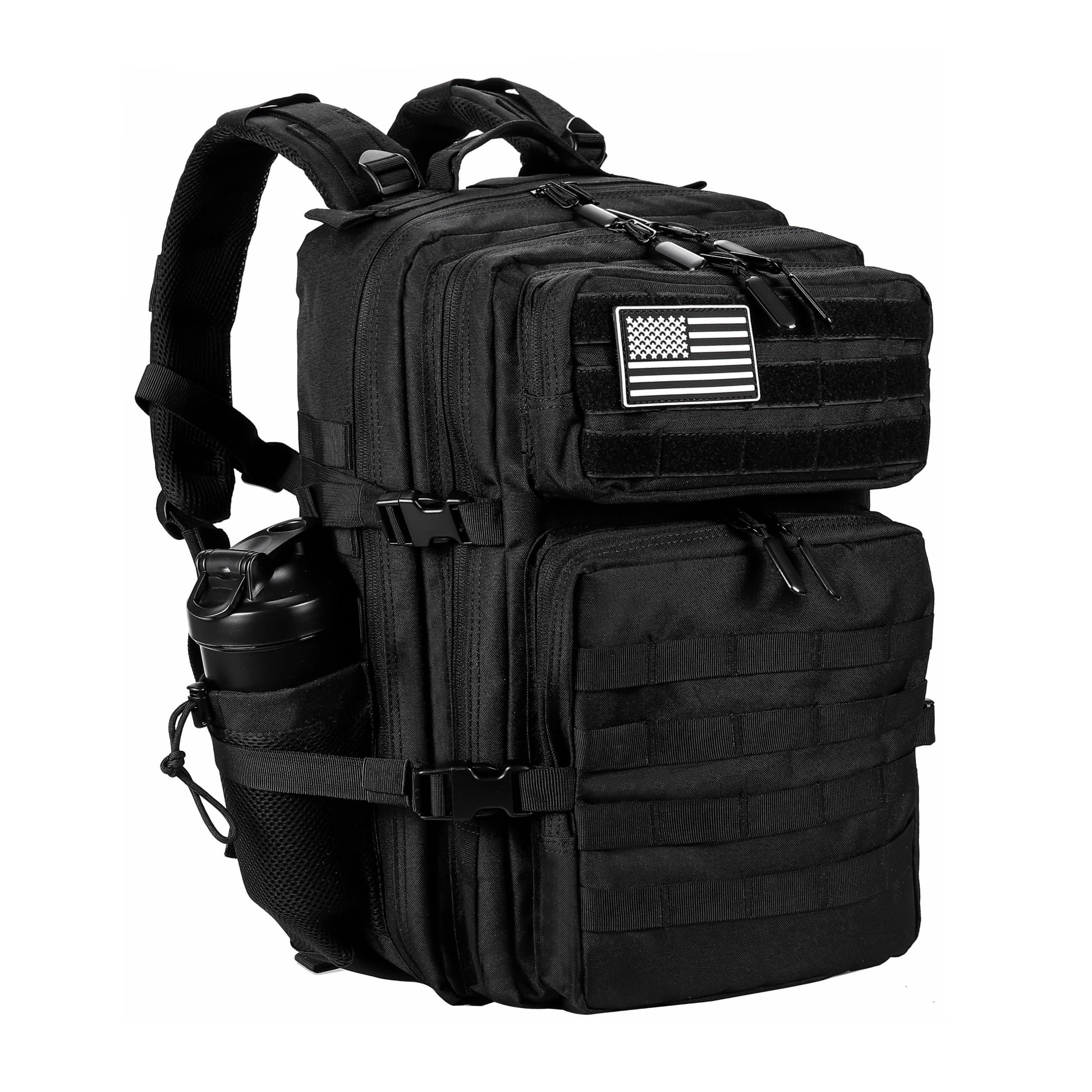 LHI Military Tactical Backpack for Men and Women 45L Army 3 Days Assault Pack Bag Large Rucksack