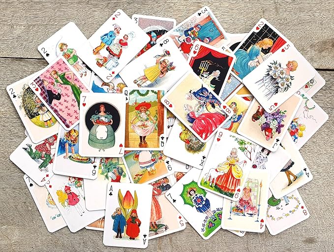 Gratis Playing Cards (Poker Deck 54 Cards All Different) Vintage Greeting and Happy Wishes Posters and Cards for All Occasions