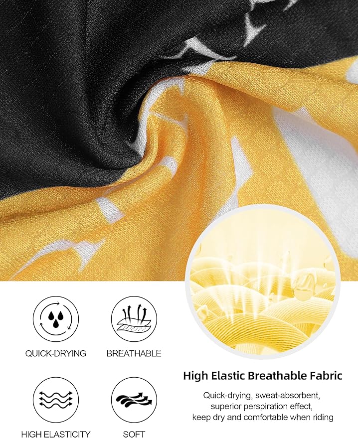 LAMEDA Men's Cycling Jersey Breathable Lightweight Bike Jersey Short Sleeve Quick Dry Moisture Wicking Biking Shirts