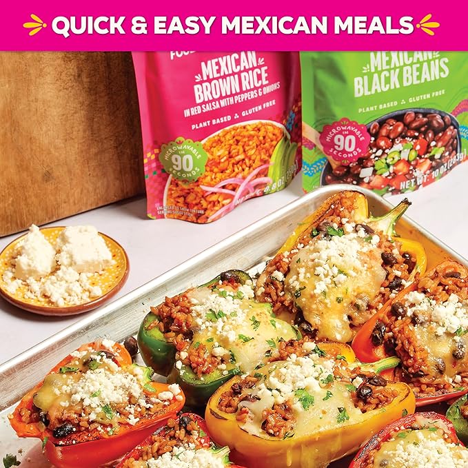SOMOS Spicy Refried Beans - Gluten Free, Non-GMO, Vegan & Microwavable Meals Ready to Eat - Delicious, Healthy & Convenient - Perfect for Tacos, Tostadas & More | 10 oz (Pack of 6)