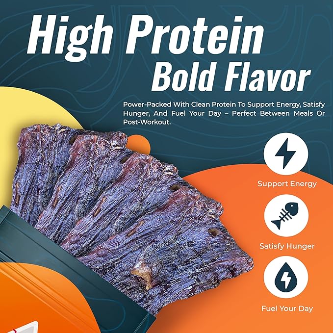 Phillips Beef Crisps - Round - Only Beef & Salt - Zero Carbs - Zero Sugar - High Protein Meat Snacks - 23g Protein
