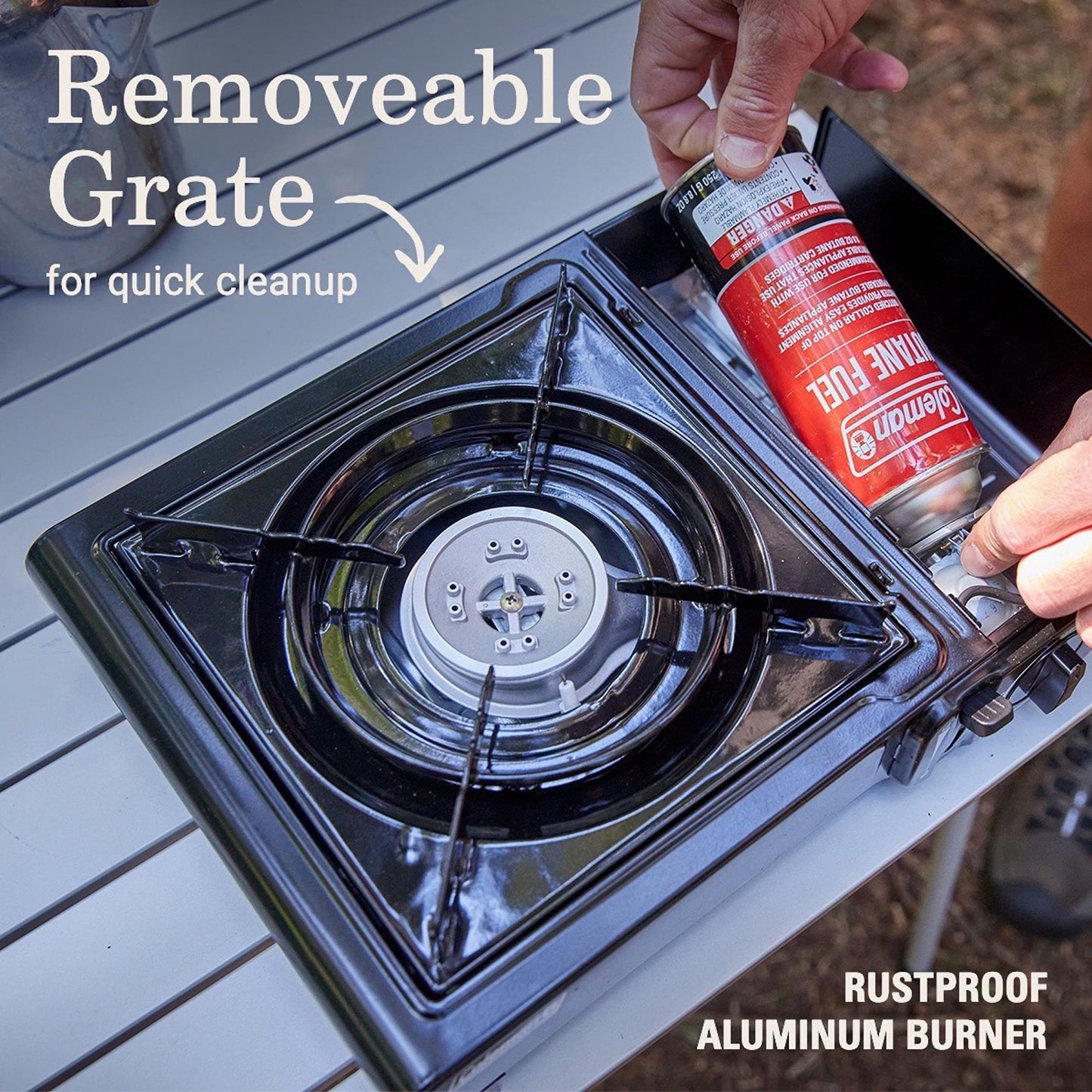 Coleman Classic 1-Burner Butane Stove, Portable Camping Cooktop with Carry Case & InstaStart
