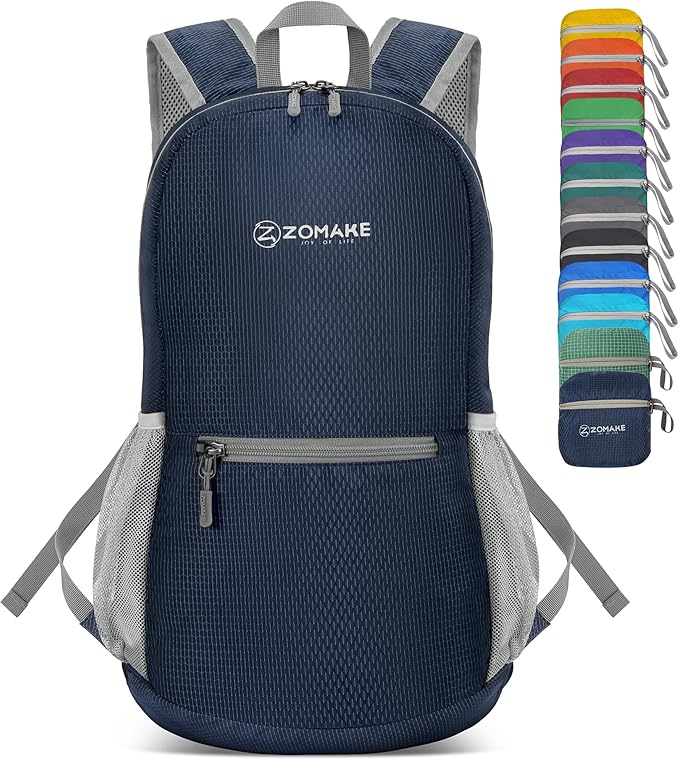 ZOMAKE Ultra Lightweight Hiking Backpack 20L - Packable Small Backpacks Water Resistant Daypack for Women Men(Royal Blue)