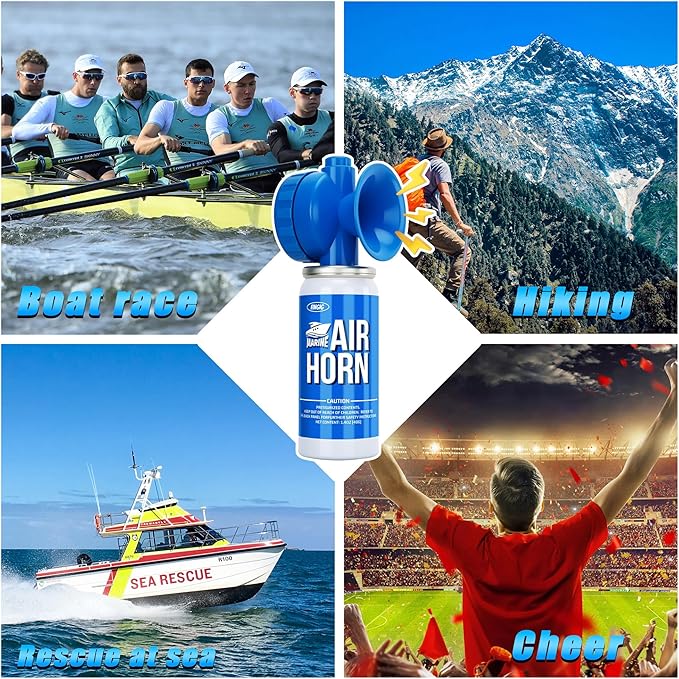 1.4oz Boat Air Horn, Loud Mini Safety Horn Can, Sports Event Starting Horn, Mini Small Compressed Blow Fog Bear Air Horn, Celebrate Victory