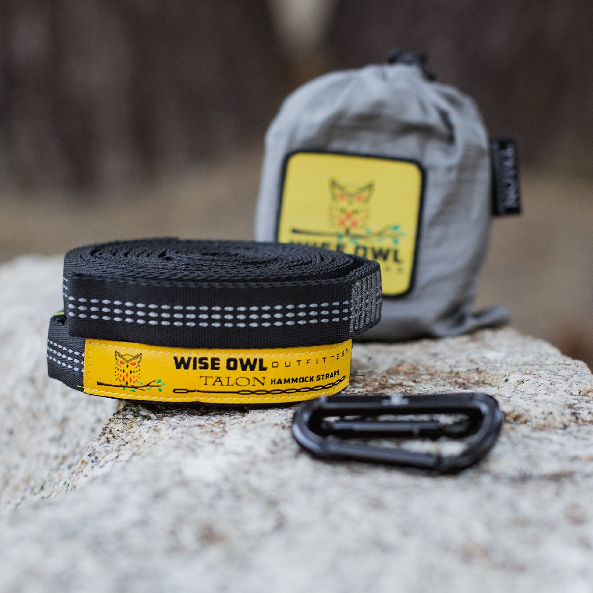 Wise Owl Outfitters Hammock Straps for Trees – 10ft Heavy-Duty Tree Hanging Kit with Carabiners, 38