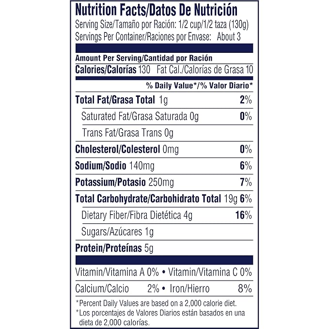 BUSH'S BEST Organic Garbanzo Beans Canned Beans, Organic Chick Peas, USDA Certified Organic, Source of Plant Based Protein and Fiber, Low Fat, Gluten Free (12)