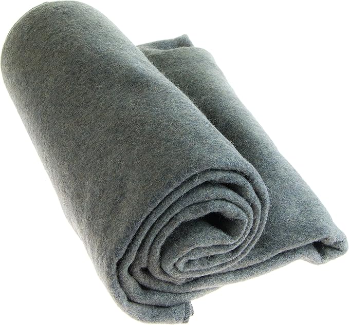 SE Grey 64" x 84" 4-lb. Warm Blanket with 80% Wool - BI64847GR