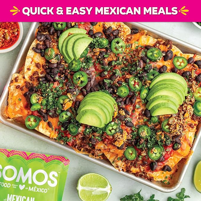 SOMOS Mexican Black Beans ??Gluten Free, Non-GMO, Vegan & Microwavable Meals Ready to Eat - Delicious, Healthy & Convenient - Perfect for Tacos, Tostadas & More | 10 oz (Pack of 6)