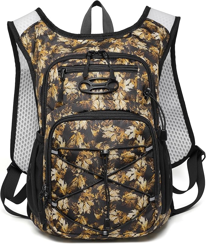 Wotony Lightweight Hydration Backpack with 2LOR 3LWater Bladder for Cycling Hiking Rave - Water Daypack for Men Women