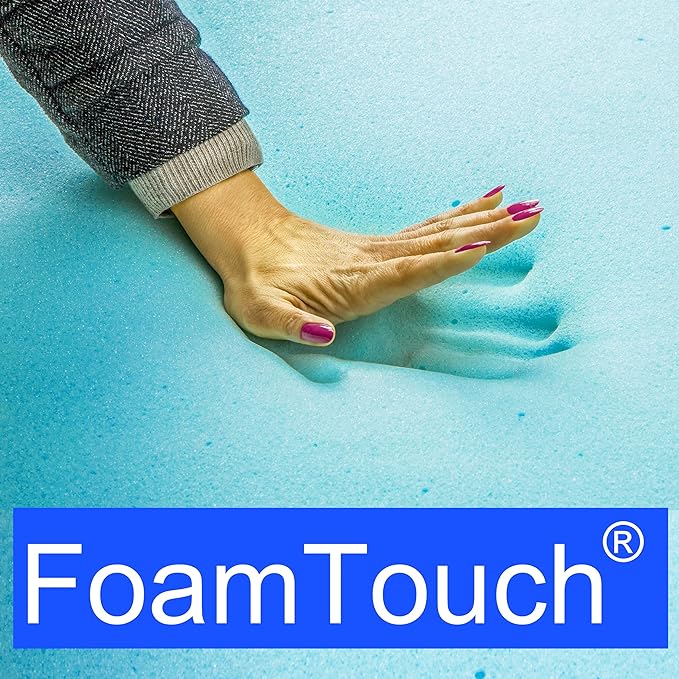 FoamTouch 4" Height x 36" Width x 72" Length Camper/RV bunk Mattress with Gel Memory Foam -No Cover
