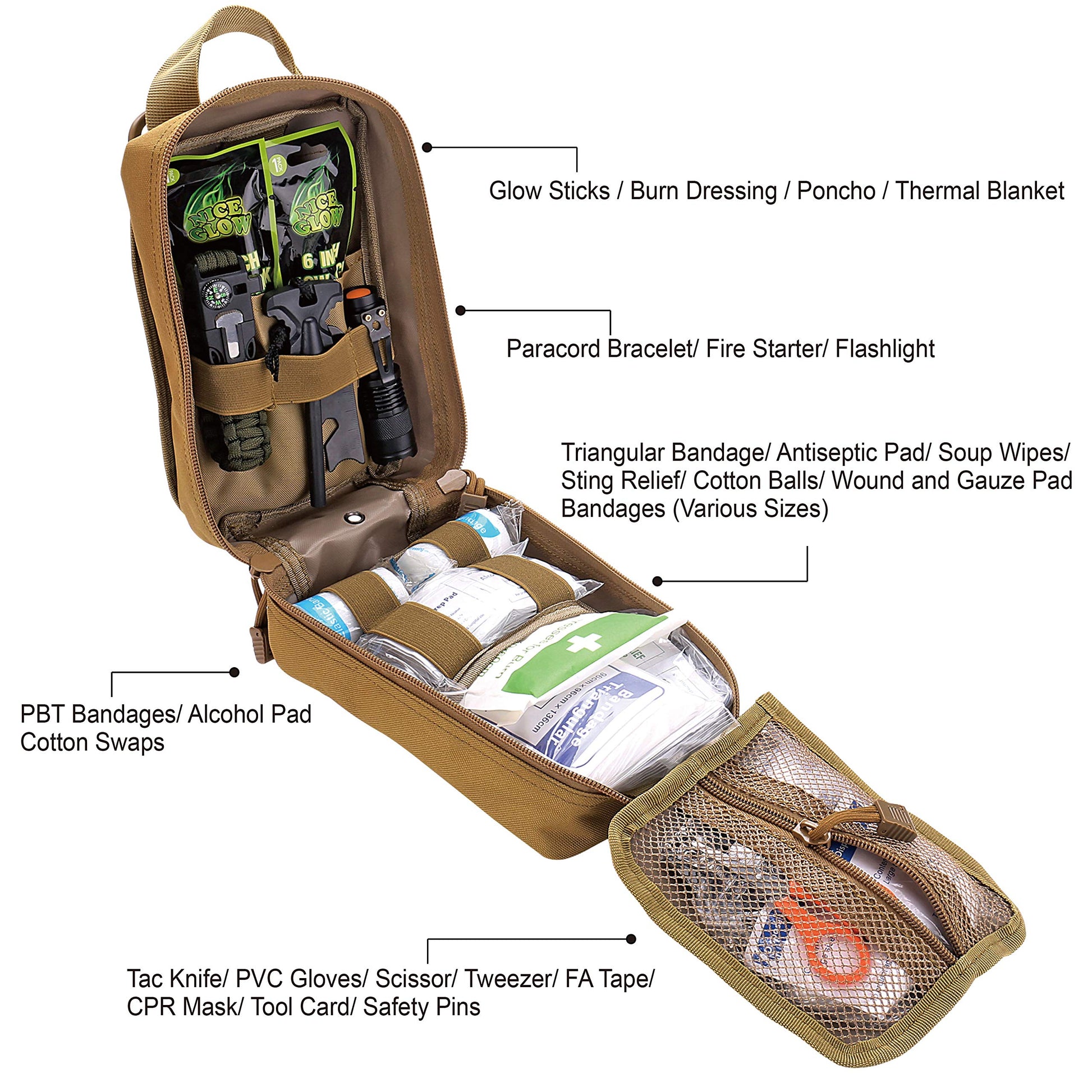 EVERLIT 250 Pcs Survival First Aid Kit