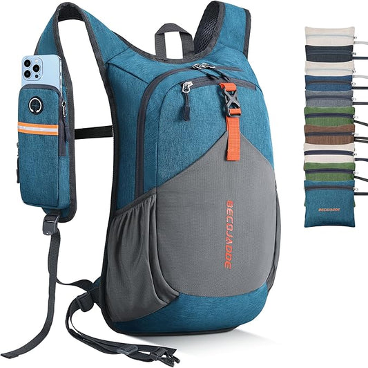20L Small Hiking Backpack for Men Women Foldable Packable Back Pack Ultralight Hiking Daypack for Travel Camping Outdoor, Turquoise