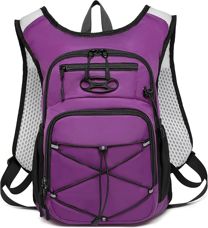 Wotony Lightweight Hydration Backpack with 2LOR 3LWater Bladder for Cycling Hiking Rave - Water Daypack for Men Women