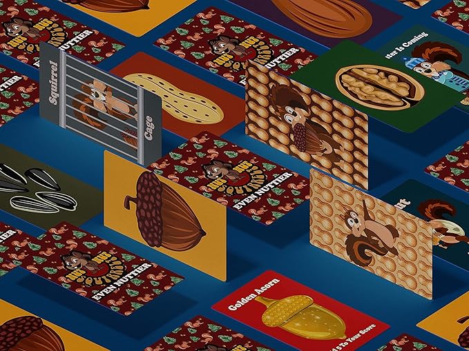 nut nut Squirrel! Even Nuttier - Try to Tame Those Silly Squirrels in This Nuttier Version of Nut Nut Squirrel! an exciting, Strategic Card Game That The Entire Family Will Enjoy! from PBN'J Games