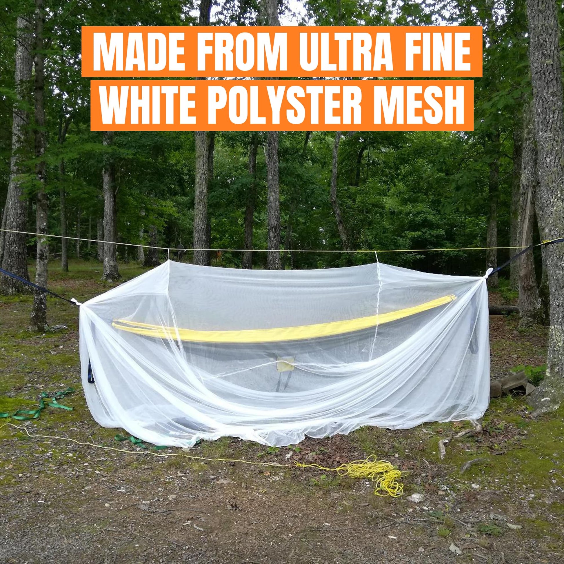 MEKKAPRO Ultra Large Mosquito Net with Carry Bag, Large 2 Openings Netting Curtains | Camping