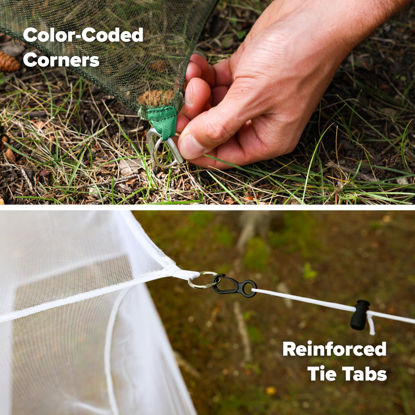 Coghlan's Double Rectangular Mosquito Net – Insect Protection for Camping, Hiking & Travel – Fits