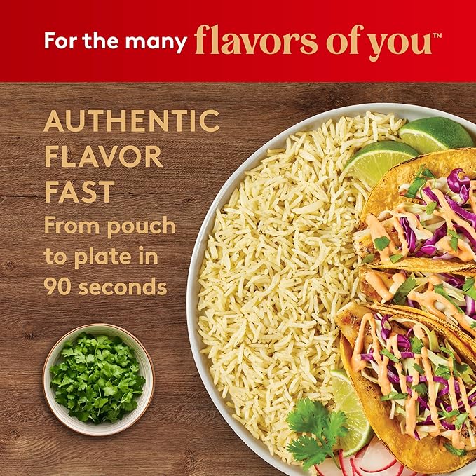 Royal Cilantro Lime Basmati Rice - Ready to Heat Basmati Rice - (4 Pack) 8.5 oz Microwaveable Pouch