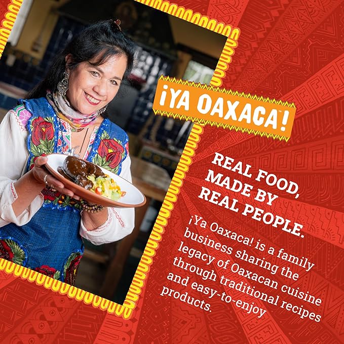 Ya Oaxaca - Mole Sauce - Coloradito - Mild Spice - Blend of Smoked & Dried Chiles, Spices, & House Made Chocolate - Vegan, Non-GMO, Gluten Free - Great on Enchiladas, Tacos, Tortillas - 12oz (3pk)