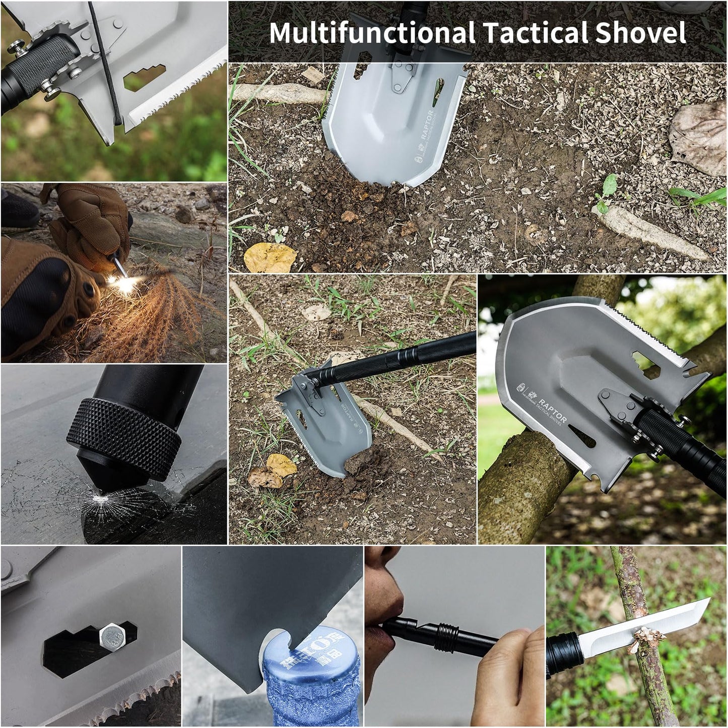 HX OUTDOORS Survival Tactical Shovel