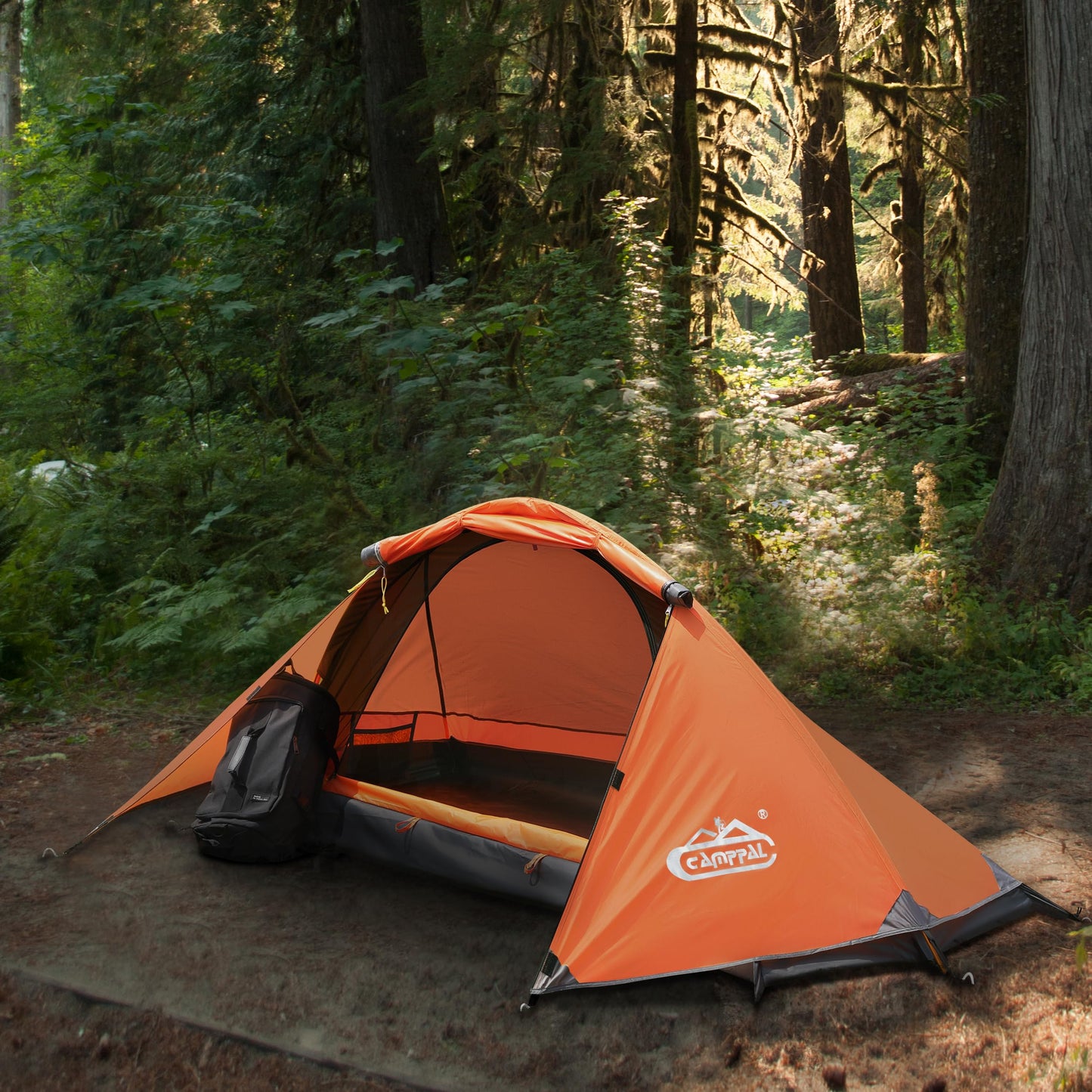 camppal 1 Person Tent for Camping Hiking Mountain Hunting Backpacking Tents 4 Season Resistance to