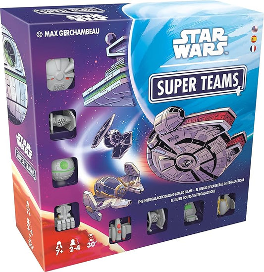 Star Wars Super Teams Board Game - Fast-Paced Strategy Race Through The Galaxy, Fun for Families, Kids & Adults, Ages 7+, 2-4 Players, 30 Minute Playtime, Made by Zygomatic