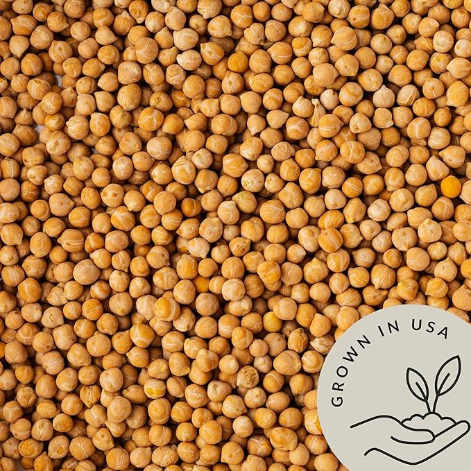 Organic Chickpeas Garbanzo Beans Dry 4.8lb - Dried Chick Peas Bulk by Be Still Farms - USA Grown | USDA Certified | Vegan | Non-GMO | Gluten Free