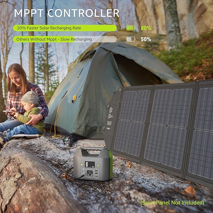 EnginStar Portable Power Station, 150W 155Wh Power Bank with 110V AC Outlet, 6 Outputs External
