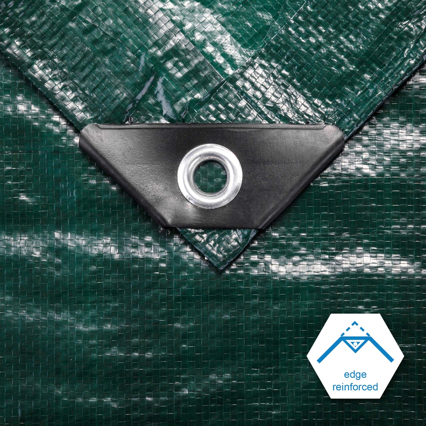 CARTMAN 8x10Ft Multipurpose Waterproof Poly Tarp Cover 8 Mil, Green