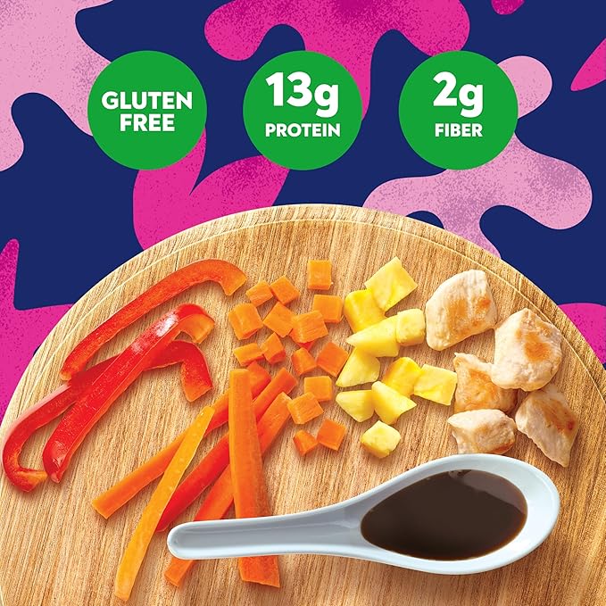 BEN'S ORIGINAL Street Food Teriyaki Style Rice with Chicken, Prepared Entrée, Microwave in 90 Seconds, 9 oz (Pack of 6)