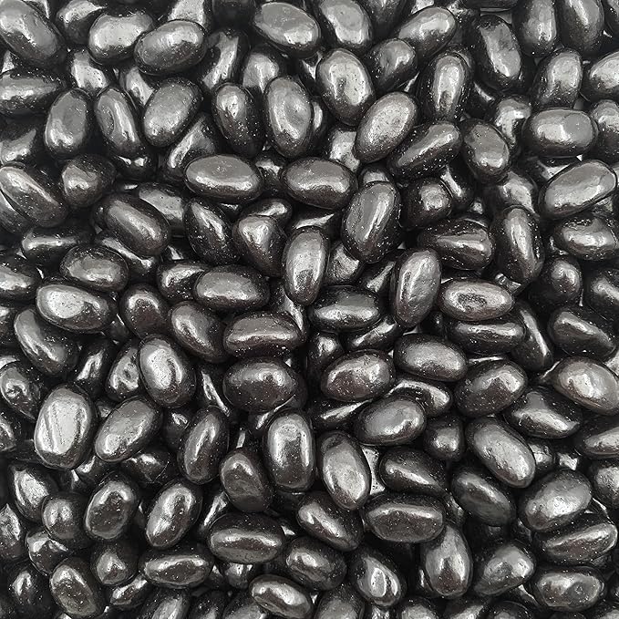 Black Licorice Jelly Beans Candy | 2 Lb Bag | Black Jelly Beans Bulk | Old School Candy for Buffets, Snacking & Gifting | Nostalgic Licorice Treat with Bold Flavor