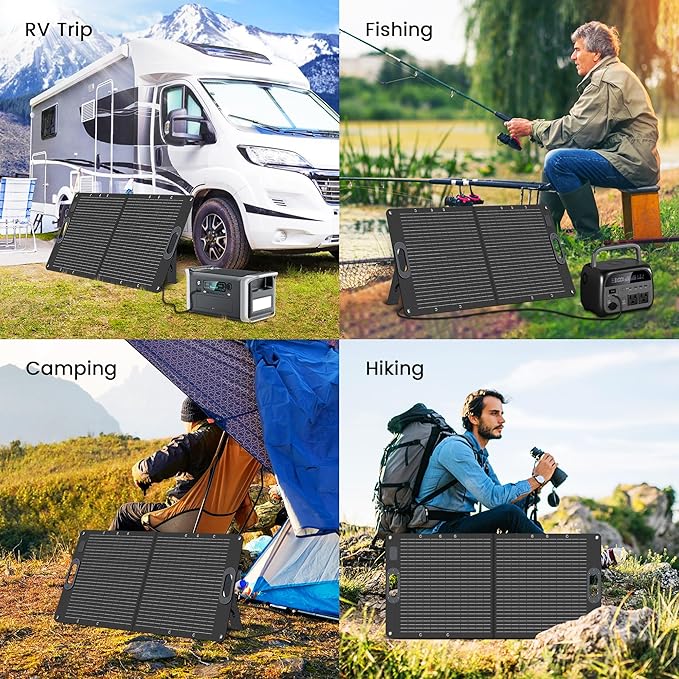 100W Portable Solar Panel 20V Solar Cell for Camping RV Trips