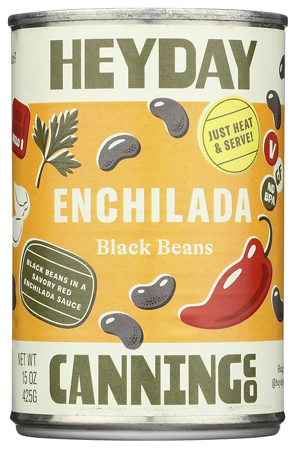 Heyday Canning Co Enchilada Black Beans, 15 OZ