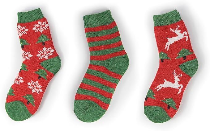 BomKinta Boot Socks for Women Winter Solid Thick Warm Socks Cozy Crew Socks Christmas Gift