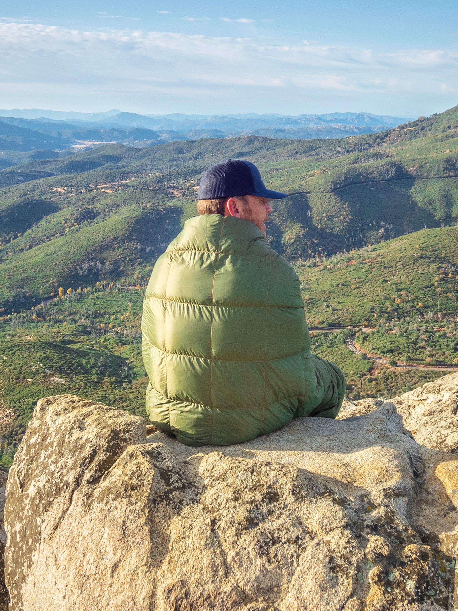 Get Out Gear Down Camping Blanket - Outdoor Lightweight Packable 650 Fill Power Down Blanket