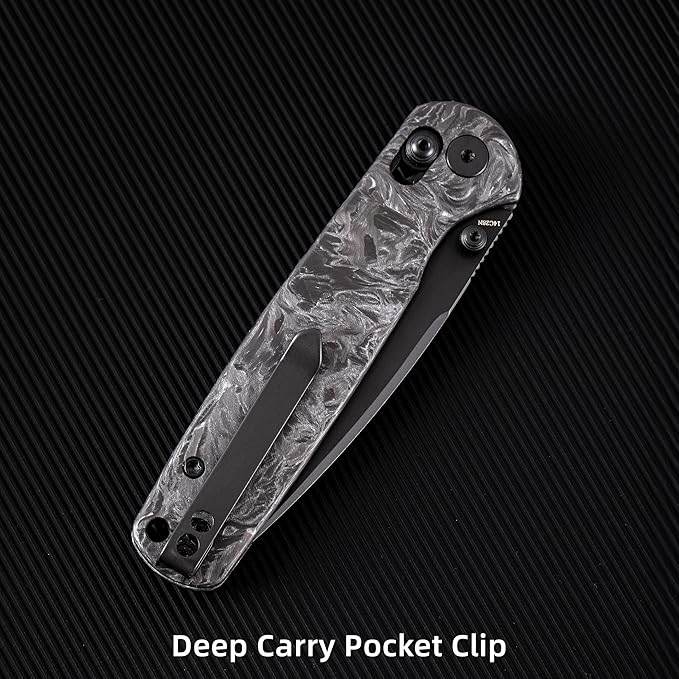 Pocket Knife, 3.23" 14C28N Blade Small EDC Knife with Clip and Crossbar Lock, Folding Knife for Men, Sharp Camping Hiking Hunting Survival Knives