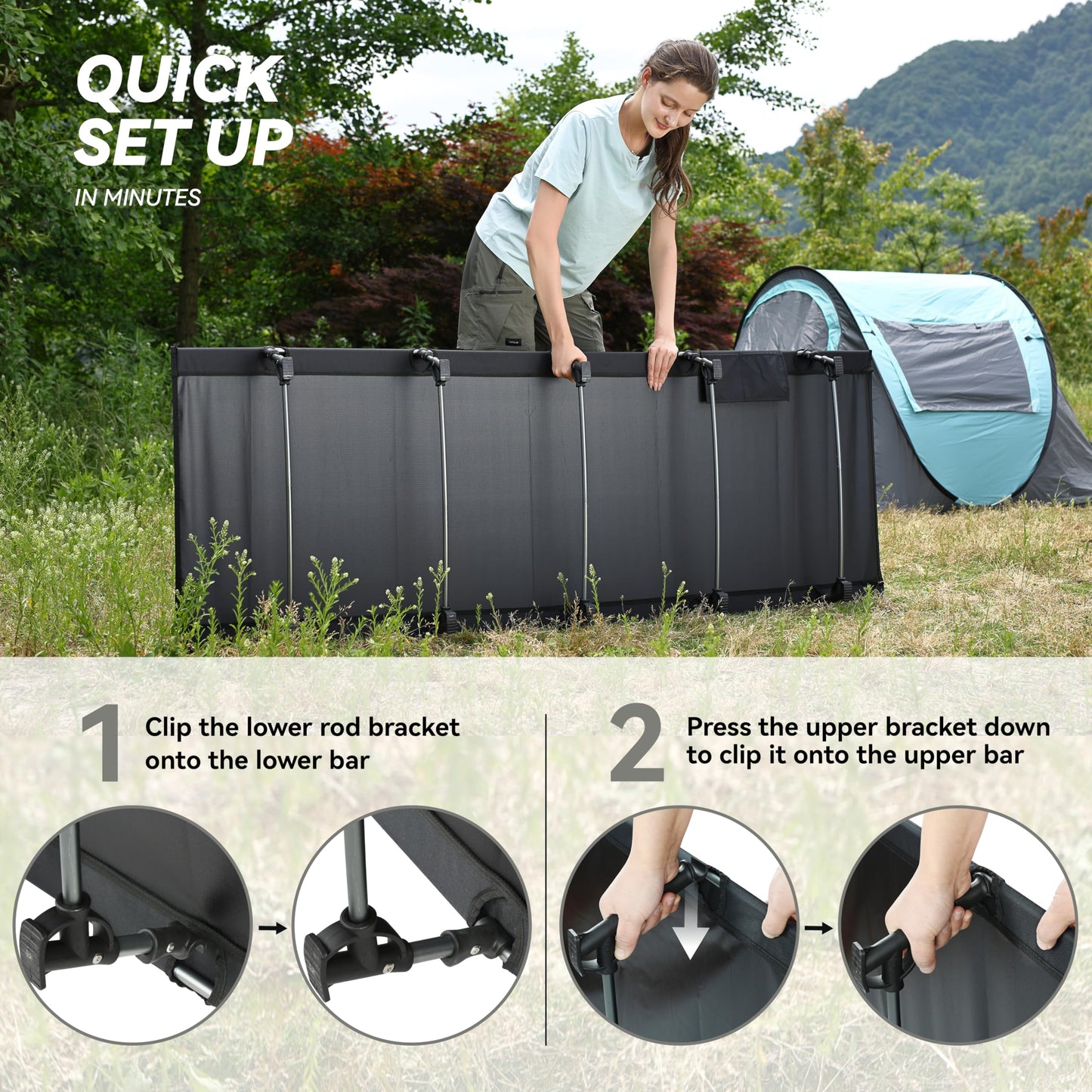 MARCHWAY Ultralight Folding Tent Camping Cot Bed, Portable Compact for Outdoor Travel, Base Camp