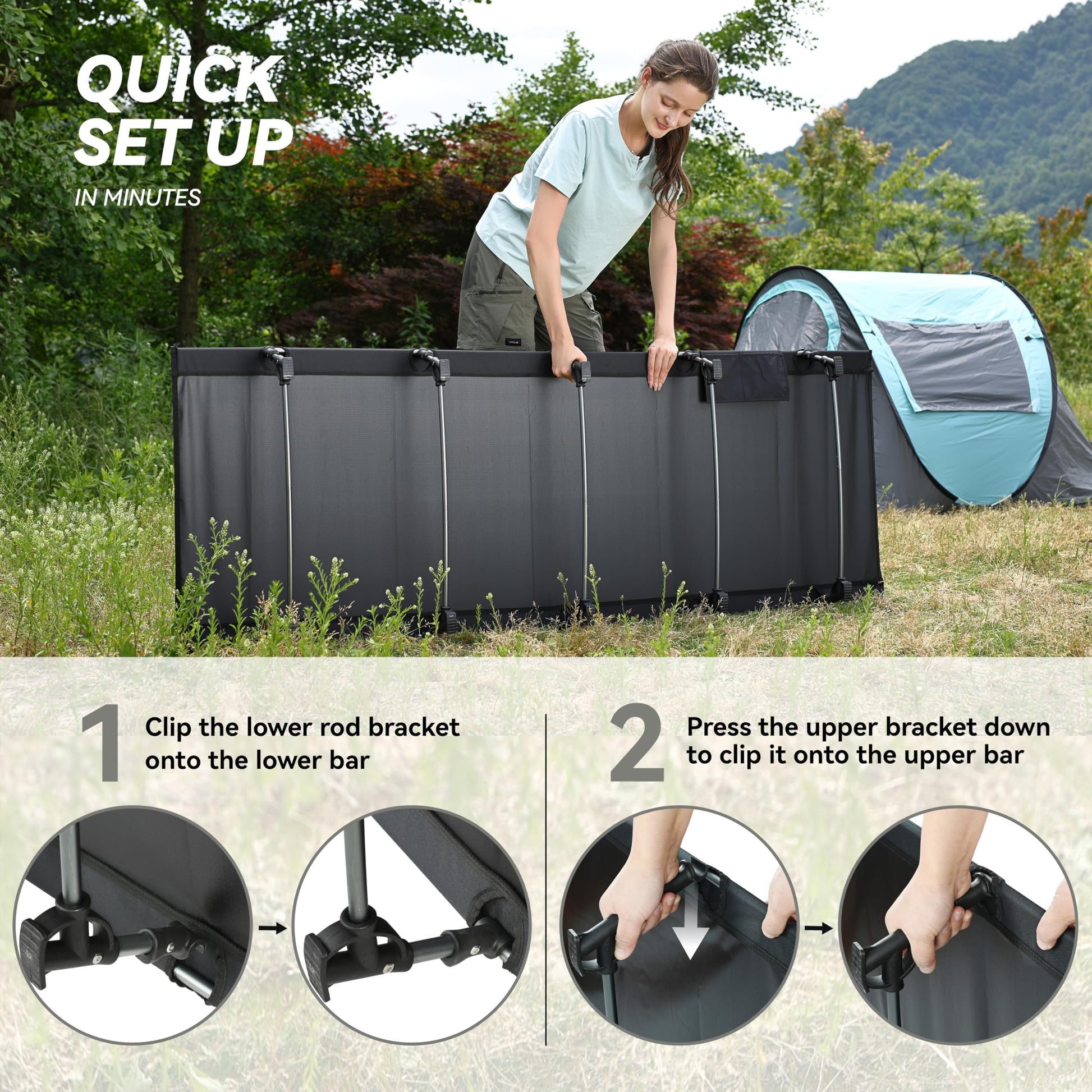 MARCHWAY Ultralight Folding Tent Camping Cot Bed, Portable Compact for Outdoor Travel, Base Camp