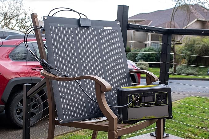 Lensunsolar 50W ETFE Flexible Solar Panel, 23x21.1inch, PERC 9BB 23.5%+ Efficiency Solar Cells, for Campers, RVs, Boats,Tent