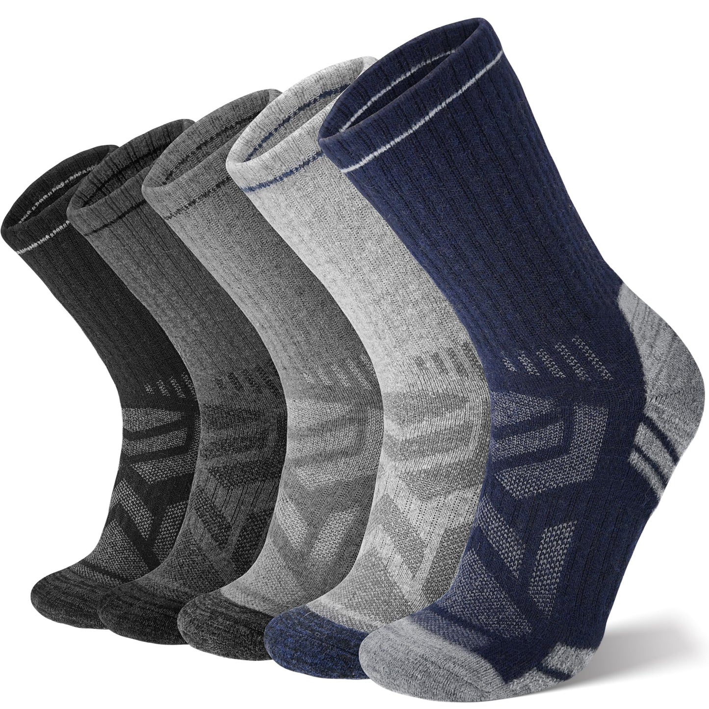 ANTSANG Merino Wool Hiking Socks, Enhanced Breathability, for Men and Women