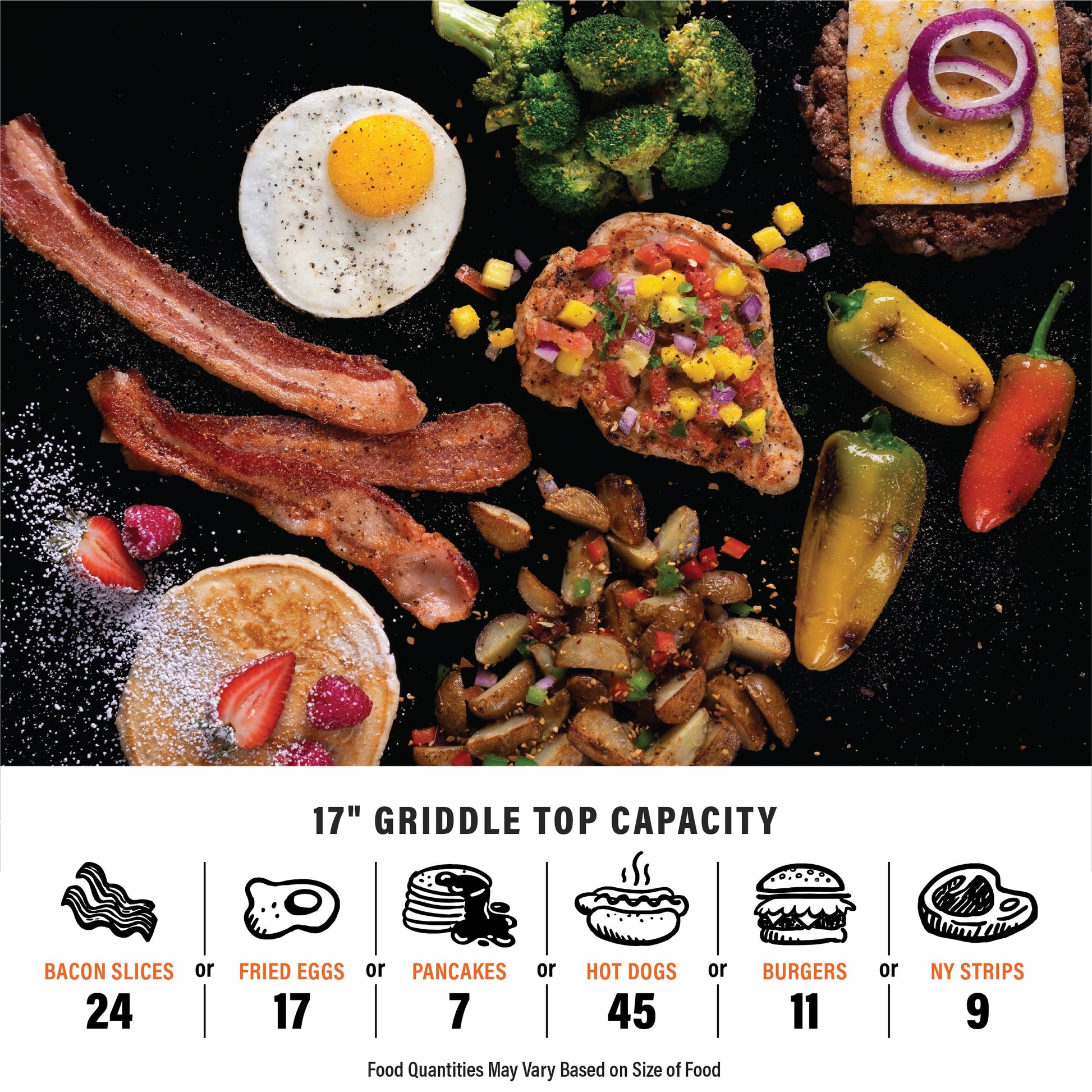 Blackstone 1971 Original 17" Omnivore Tabletop Griddle, Black