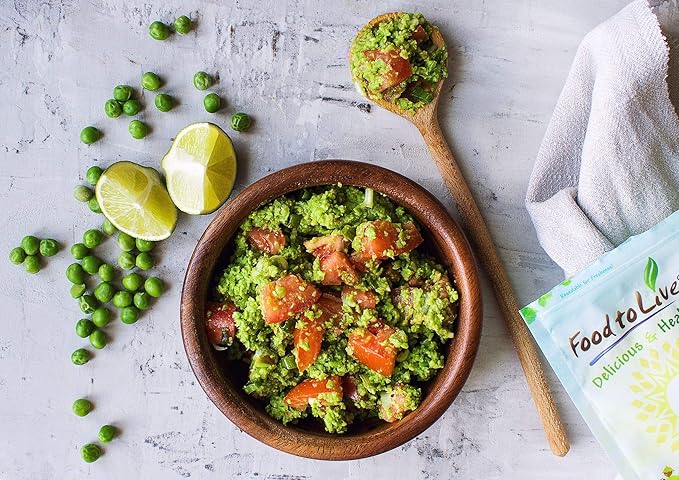 Food to Live Organic Whole Dried Green Peas, 1 Pound – Non-GMO, Green Vatana, Sproutable, Vegan, Kosher, Bulk. Pre-Soak Needed. Rich in Protein, Fiber. Great for Green Curry, Stews, Salads, Pea Soup