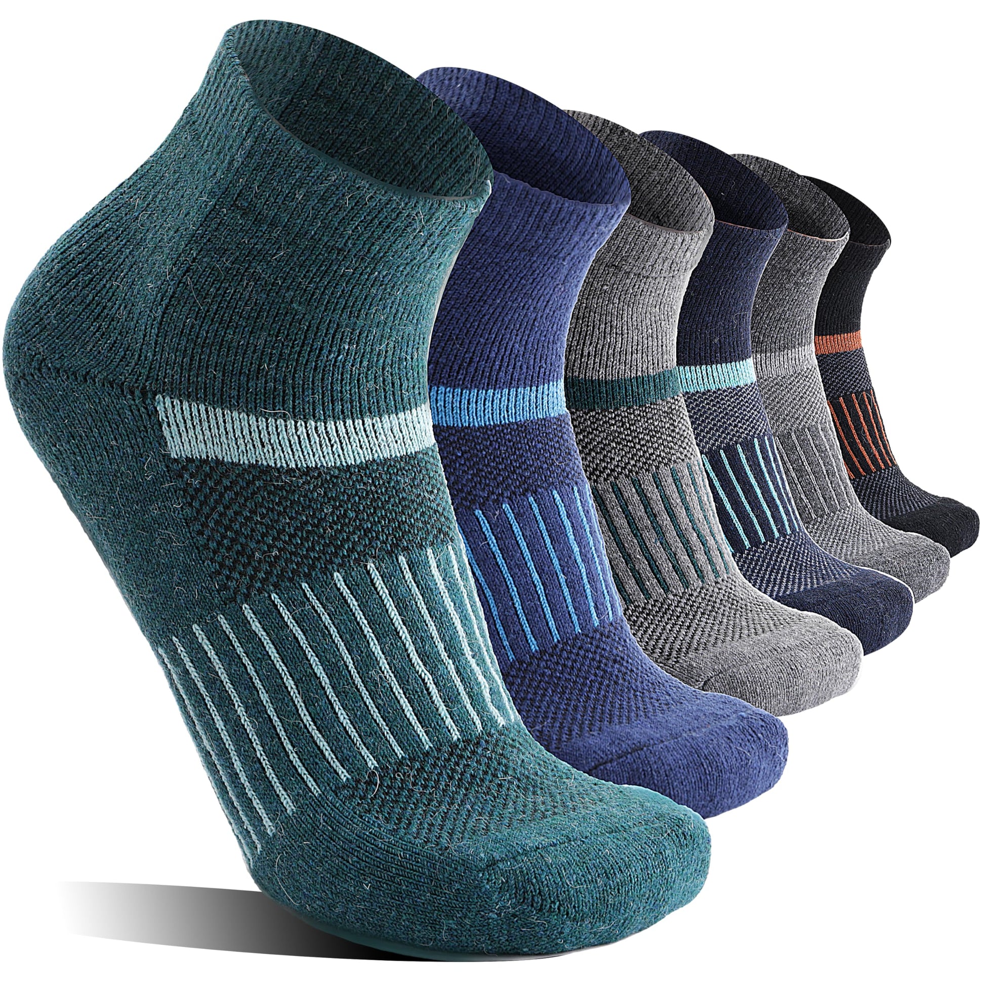 Anlisim Merino Wool Quarter Ankle Running Hiking Socks for Women and Men
